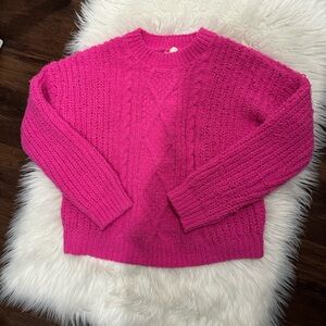 Cozy Pink Knit Sweater